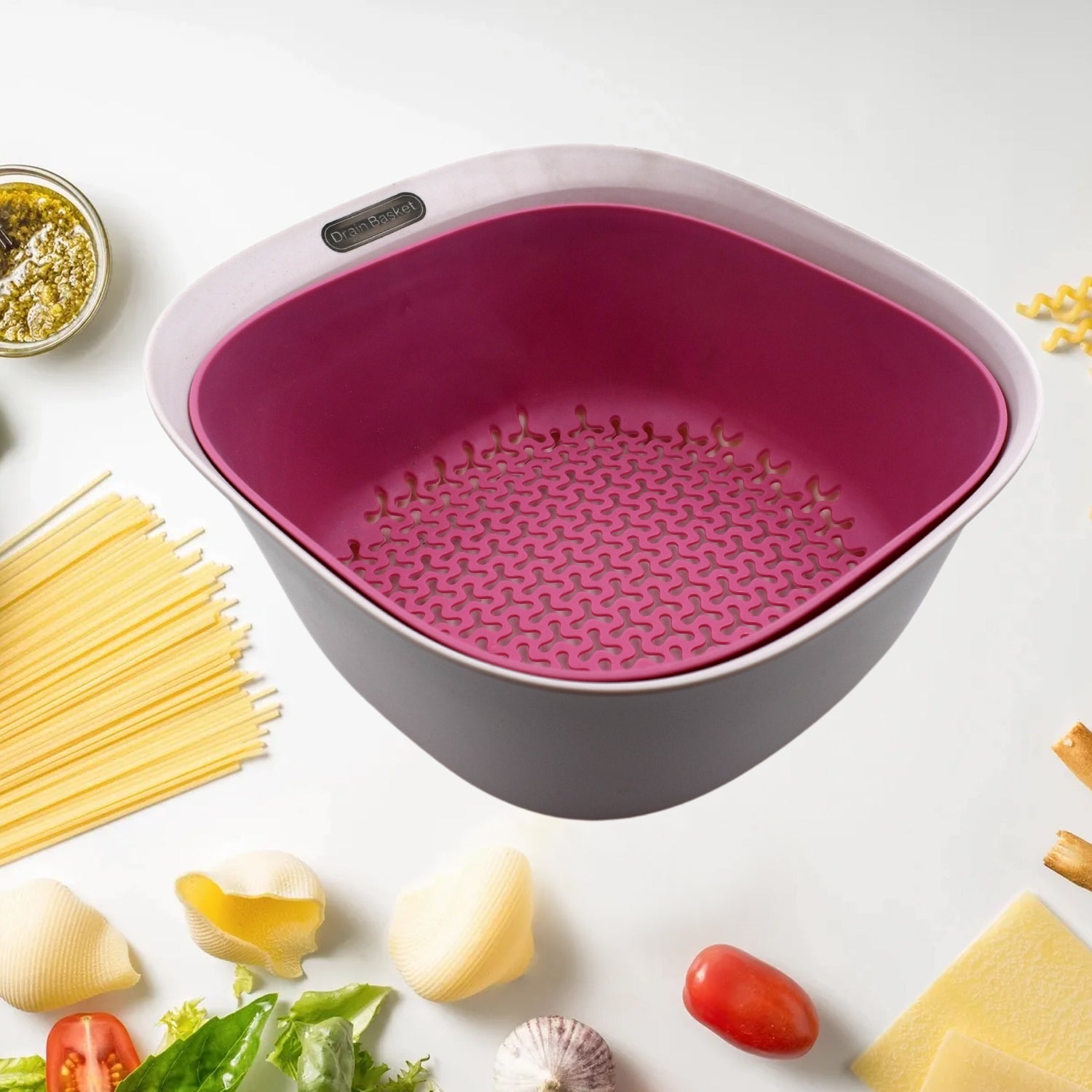 5960 2 in 1 Kitchen Strainer Bowl Set Plastic Drain Basket Creative Fruit Basket Vegetables Basket Wash Fruit Basket Storage Basket 5960 2 in 1 Kitchen Strainer Bowl Set Plastic Drain Basket Creative Fruit Basket Vegetables Basket Wash Fruit Basket Storage Basket